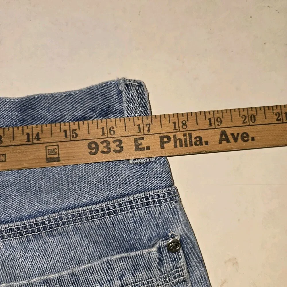 Ecko Unltd Baggy Carpenter Jeans Denim Embroidered Wash Mens Size 36 y2k
